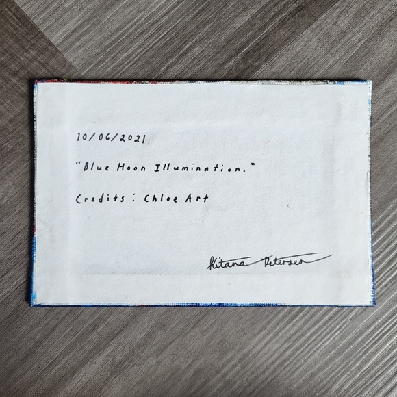 "Blue Moon Illumination" Paintings by Artistic Ashara - Set of 2, Perfect Gifts - Picture 10 of 10